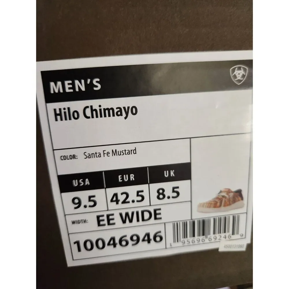 Ariat Hilo Chimayo Shoes Men's 9.5 EE Wide Santa Fe